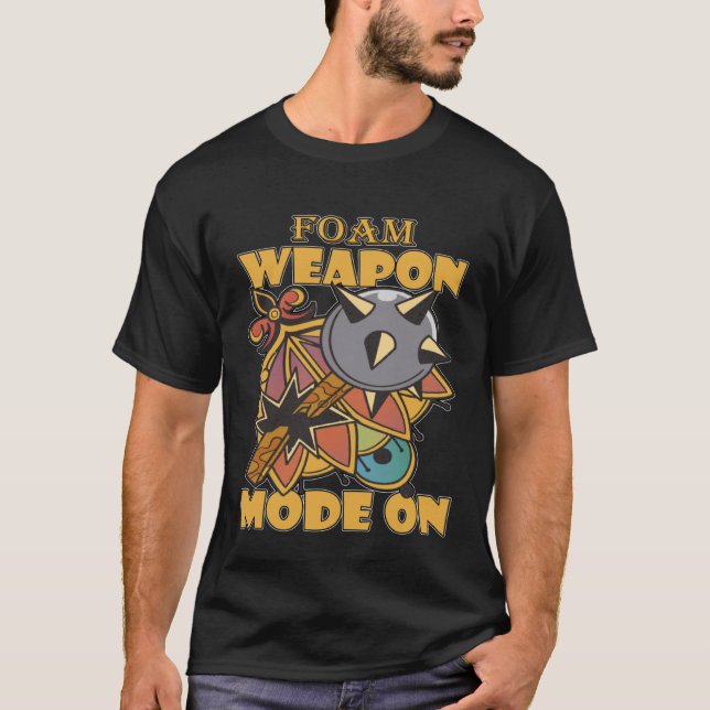 Camiseta Larping Events  Foam Weapon Mode On (Frente)