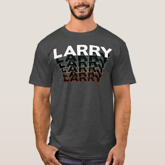 Camiseta Larry Divertido Retro Vintage Pôr do Sol Larry 80s
