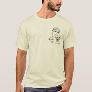 camiseta Larry dos homens & logotipo da brânquia