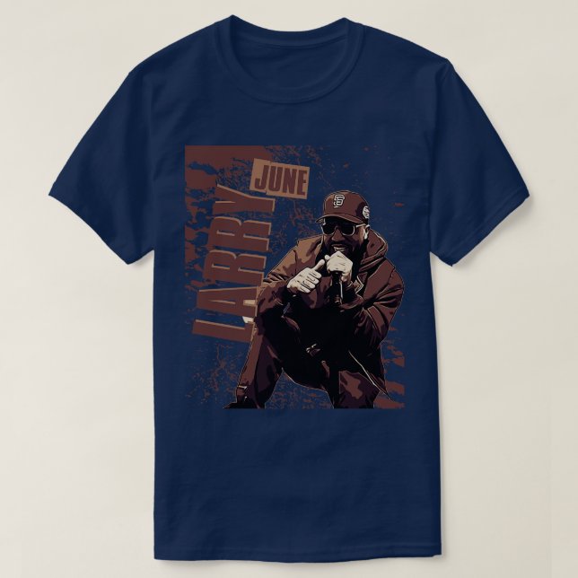 Camiseta Larry June Hip hop (Frente do Design)