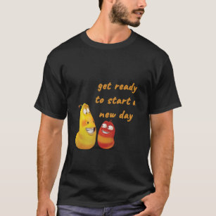 Série Animação Homens Camiseta Larva Desenhos Animados Crewneck