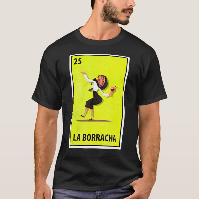 Camiseta Las Borrachas - Loteria de Paródia Mexicana (Frente)