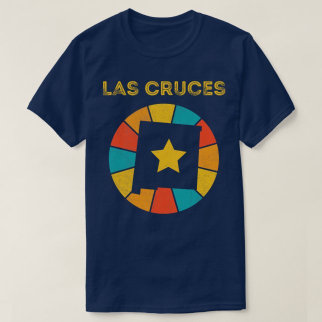 Camiseta Las Cruces Novo México Vintage Afressa Souvenir (Frente do Design)
