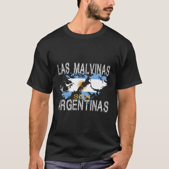 Camiseta Las Malvinas Son Argentinas Islas Malvinas Argenti (Frente)