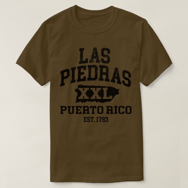 Camiseta Las Piedras Puerto Rico XXL design Athletic (Frente do Design)