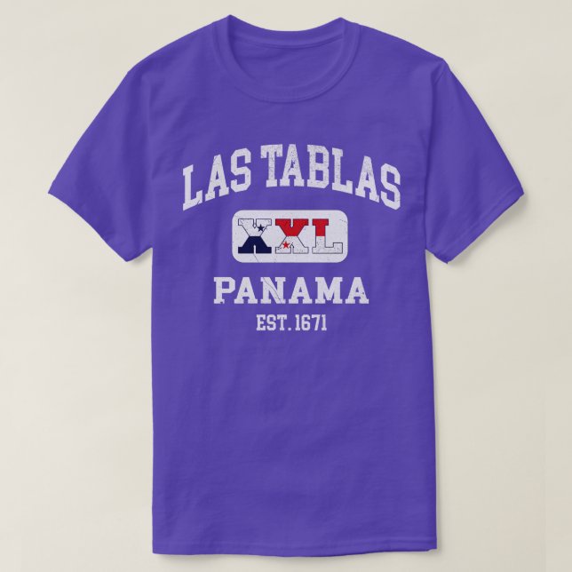 Camiseta Las Tablas Panamá XXL design atlético 1 (Frente do Design)