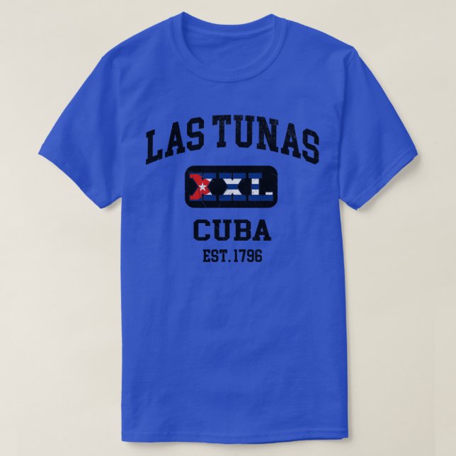 Camiseta Las Tunas Cuba XXL design Athletic (Frente do Design)