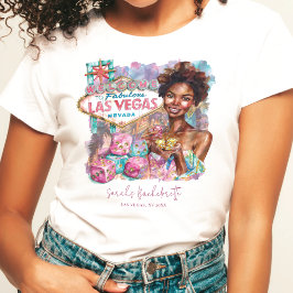 Camiseta Las Vegas Bachelorette Lux African American Girl