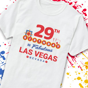 Camiseta Las Vegas Birthday Party - 29th Birthday In Vegas
