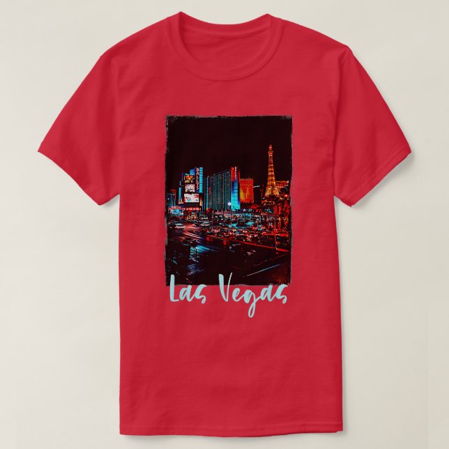 Camiseta Las Vegas City visitando Las Vegas Love Las Vegas (Frente do Design)