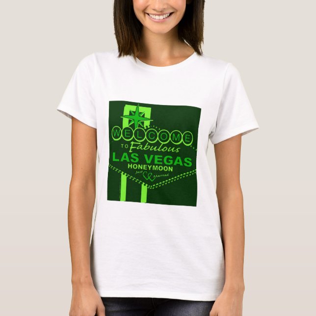 Camiseta Las Vegas Honeymoon Pop Art (Frente)