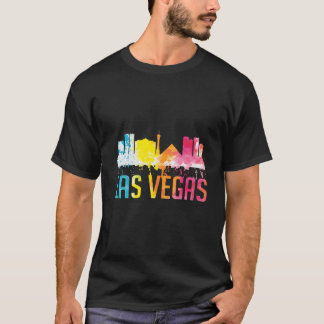 Camiseta Las Vegas Nevada Aquarela da Cidade do Horizonte