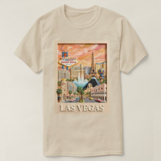Camiseta Las Vegas Nevada Impasto Antigos Pontos Turísticos