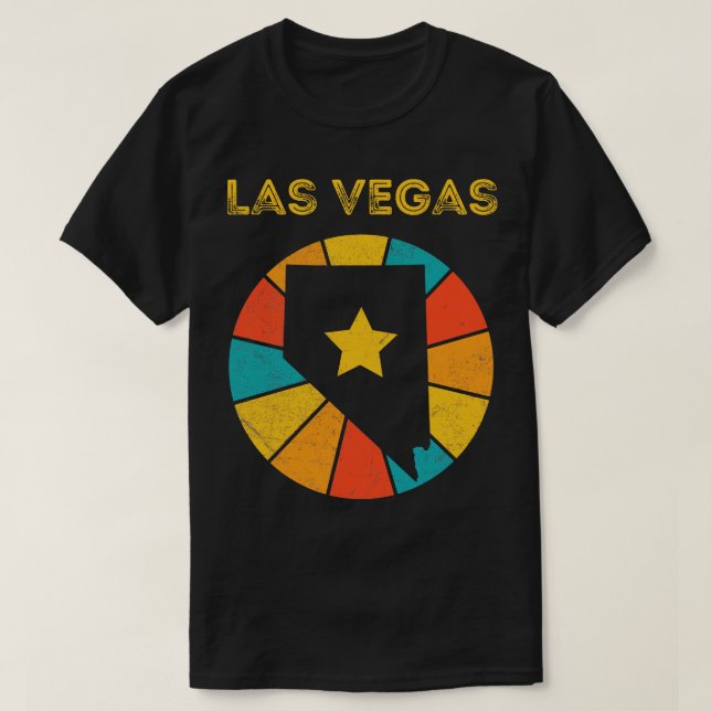 Camiseta Las Vegas Nevada Vintage angustiou Souvenir 1 (Frente do Design)