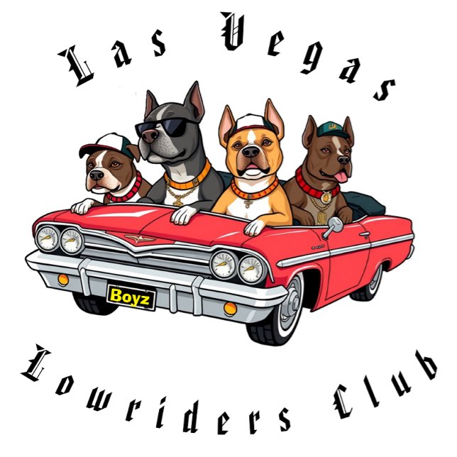 Camiseta Las Vegas Pitbull's Lowriders Club (Criador carregado)