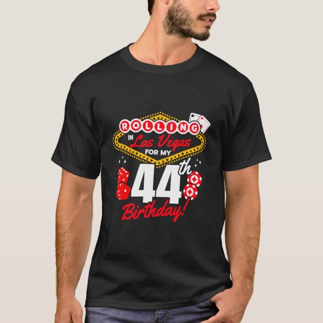 Camiseta Las Vegas Rolling In Vegas Vegas 44Th (Frente)
