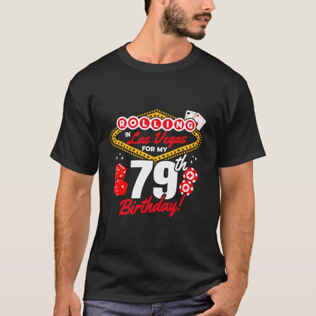 Camiseta Las Vegas Rolling In Vegas Vegas 79Th (Frente)