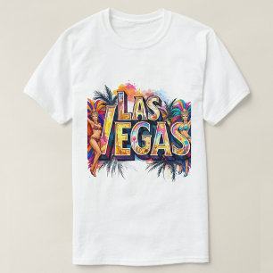 Camiseta Las Vegas Showgirl Splash