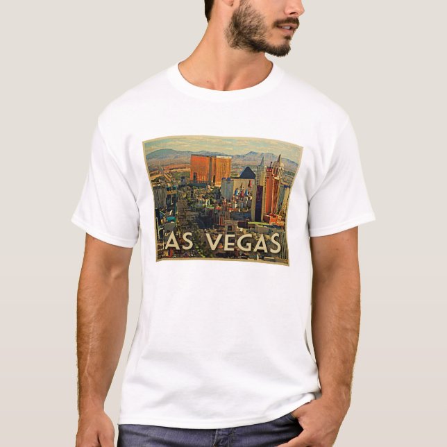 Camiseta Las Vegas Skyline (Frente)