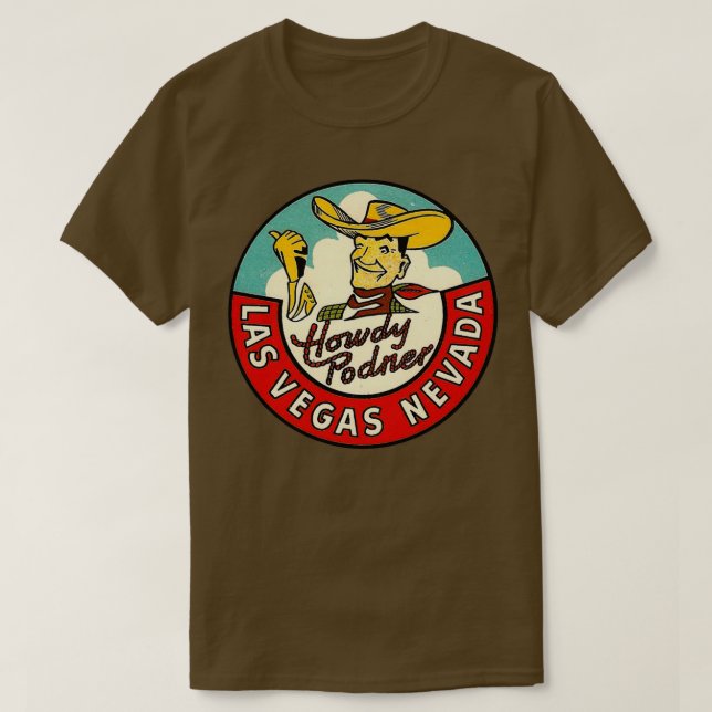 Camiseta Las Vegas Vic Viagens vintage (Frente do Design)