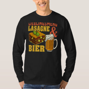 Camiseta Lasagna Pasta Itália Cuisine Itália Comida 1