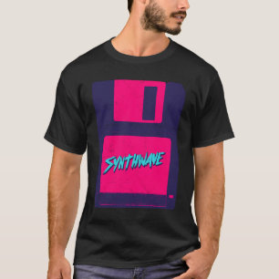 Camiseta Laser de unidade estética de vinheta de onda retró