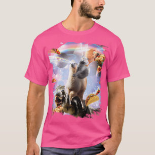 Camiseta Laser Olho Espaço Galinha Gato Lama Dinossauro