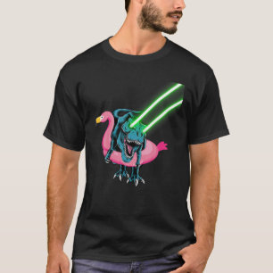 Camiseta Laser Olho Rex No Flamingo Float Galáxia Engraça