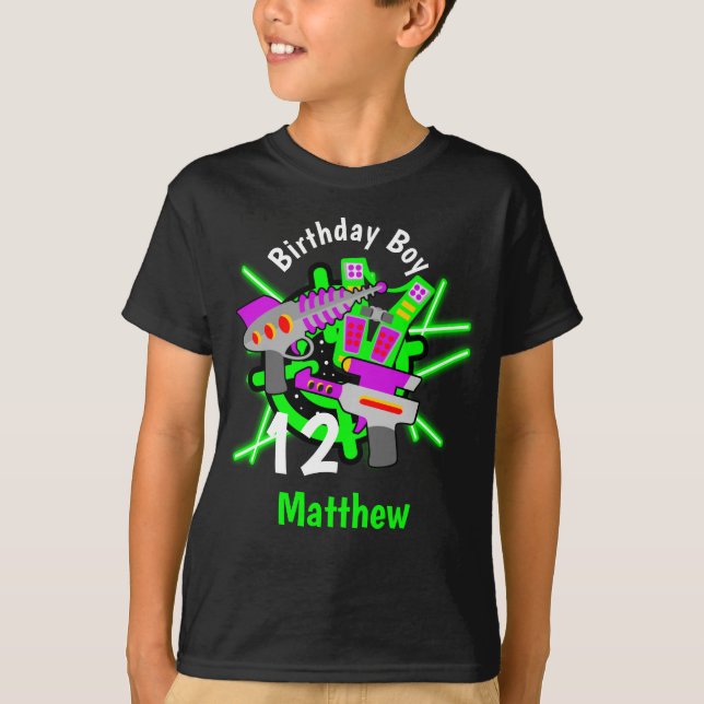 Camiseta Laser tag Birthday Boy shirt (Frente)