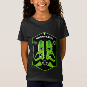 Camiseta Laser Tag Combate Missão Kids T-Shirt