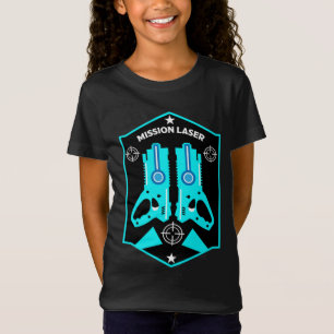Camiseta Laser Tag Combate Missão Kids T-Shirt
