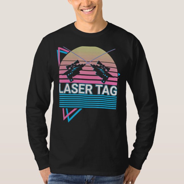 Camiseta Laser Tag Game Lasertag Retro (Frente)