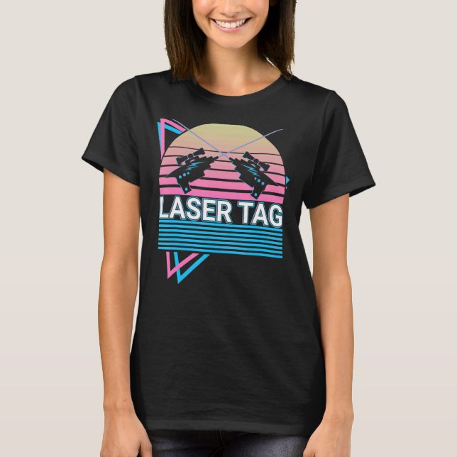 Camiseta Laser Tag Game Lasertag Retro (Frente)