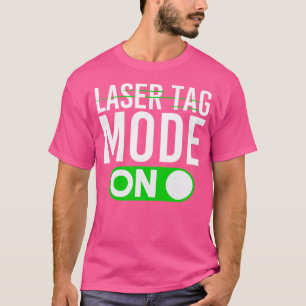 Camiseta Laser Tag Mode Aniversário Laser Gun Laser