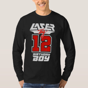 Camiseta Lasertag 12 Anos Aniversário Tag Laser Para Menino