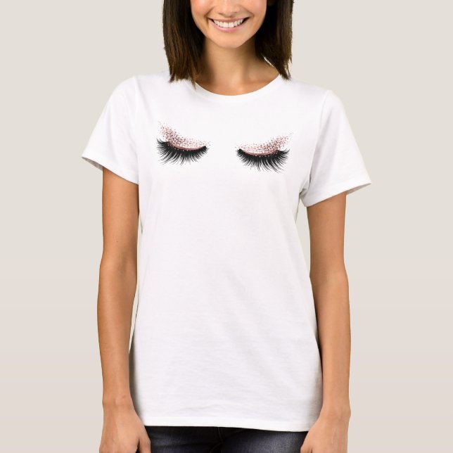 Camiseta Lash Artist Makeup Beauty Salon T shirt (Frente)