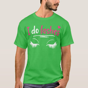 Camiseta Lashes Eyelash Artistas Cosméticos