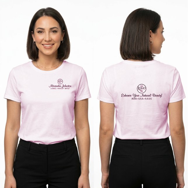 Camiseta Lashes Makeup Artist Custom Logo Branding (Lashes Makeup Artist Custom Logo Branding T-Shirt )