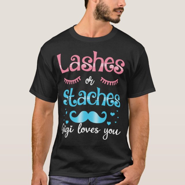 Camiseta Lashes Ou Staches Gigi Te Ama A Revolução De Gêner (Frente)