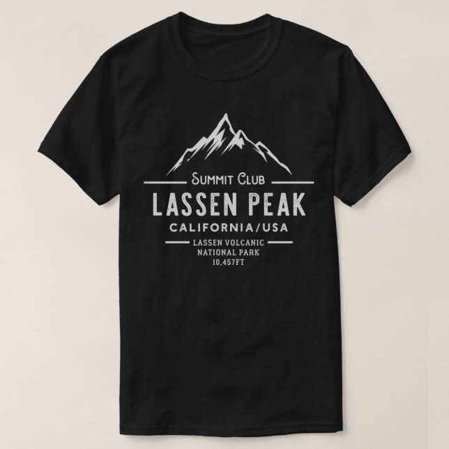 Camiseta Lassen pico do clube Lassen Nacional Vulcânico (Frente do Design)
