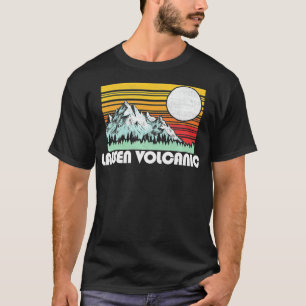 Camiseta Lassen Volcanen National Park Mountain Sun Retro