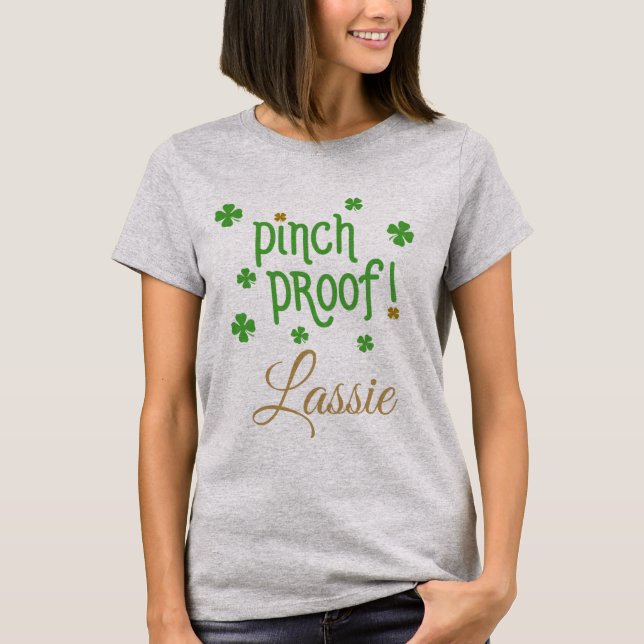 Camiseta Lassie T-Shirt com Prova de Pinch (Frente)