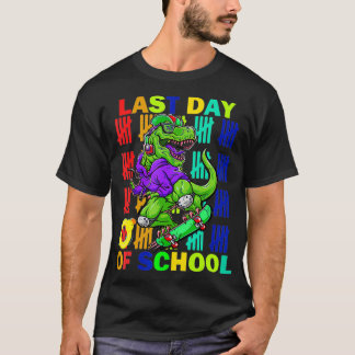 Camiseta Last Day Of School Funny Dinosaur Last Day Teacher