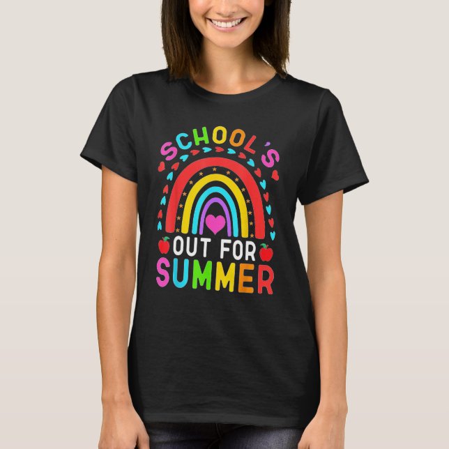 Camiseta Last Day Of School Retro Schools Out For Summer 7 (Frente)