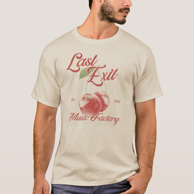 Camiseta Last Exit Music Factory- Cherry- T-Shirt (Frente)