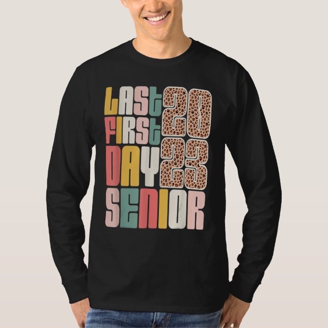 Camiseta Last First Day Senior 2023 Graduation Leopard (Frente)