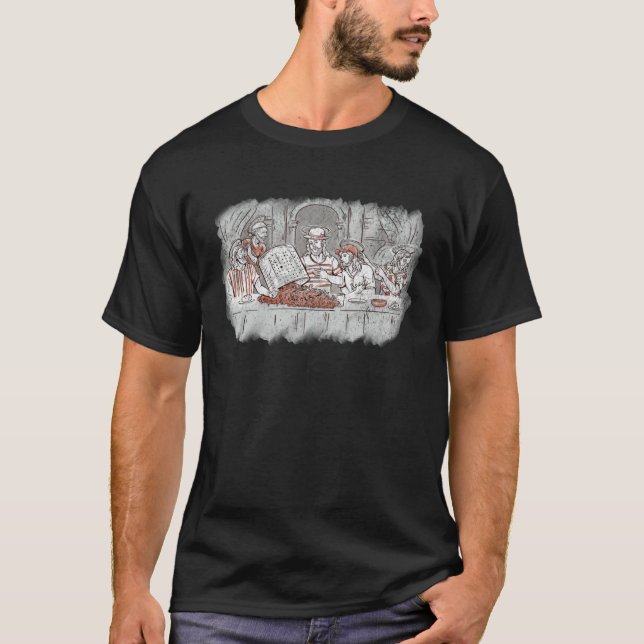 Camiseta Last Supper Crab Boil Crawfish  Jesus Christian Go (Frente)