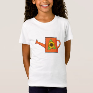 Camiseta Lata de Água Laranja com Girassol
