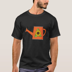 Camiseta Lata de Água Laranja com Girassol
