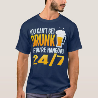 Camiseta Lata de cerveja não pode ficar bêbada ressaca dive